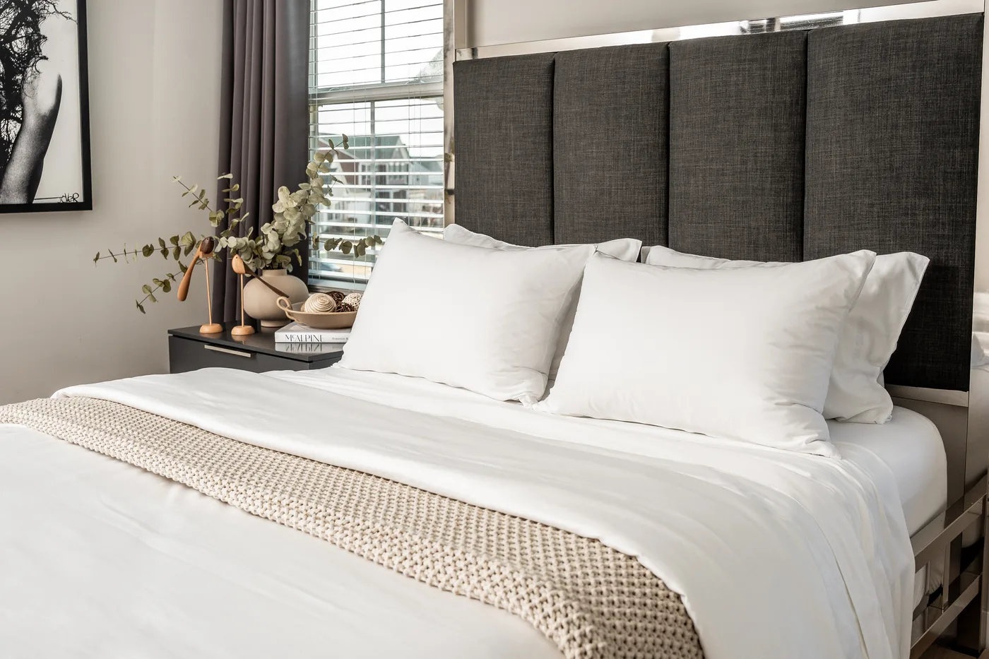 Organic Bamboo Pillow Shams in Classic White — Delite Luxury